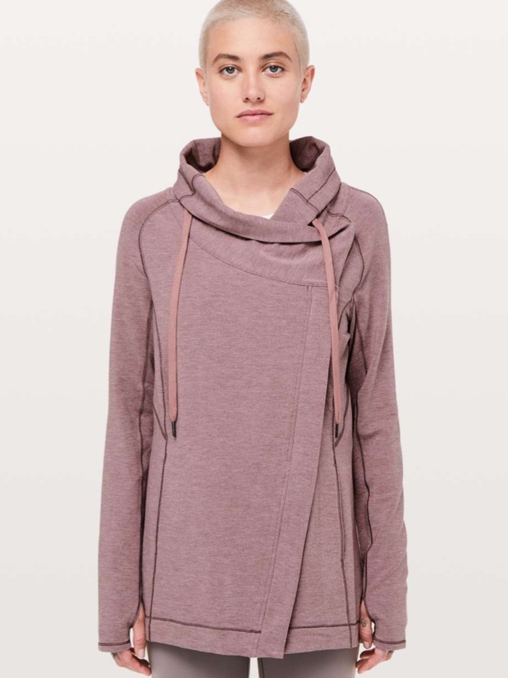 Lululemon Coast Easy Wrap - Heathered Misty Merlot